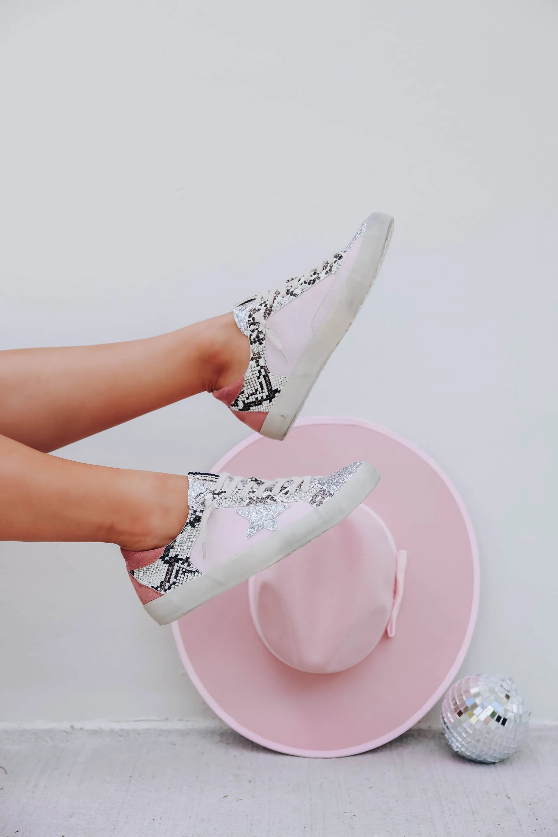 *MODEL* Paula Glitter Sneaker by ShuShop - Lilac - SIZE 8 - FINAL SALE