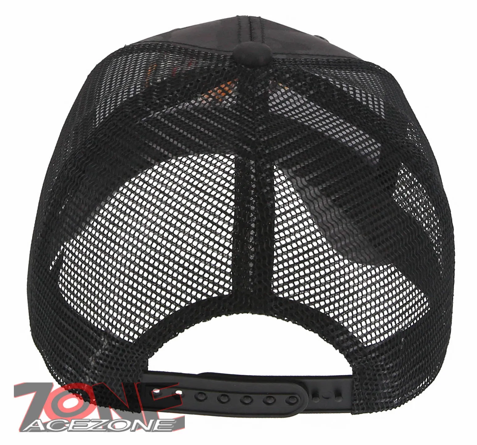 NEW! BIG COCK ROOSTER FIGHT MESH TRUCKER SNAPBACK BALL CAP HAT CAMOUFLAGE BLACK