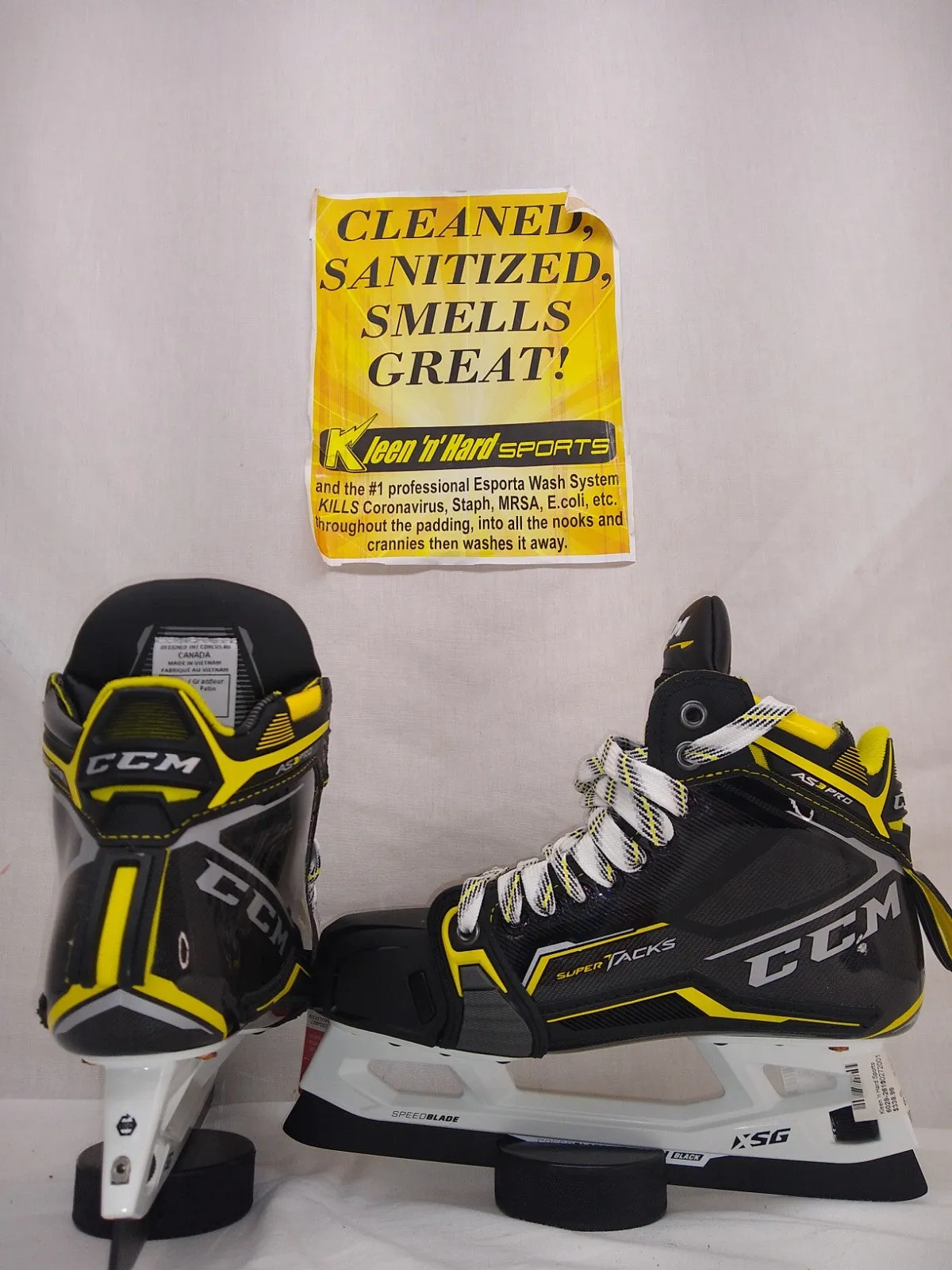 New CCM Tacks AS3 Pro Size 6 D Ice Hockey Goalie Skates