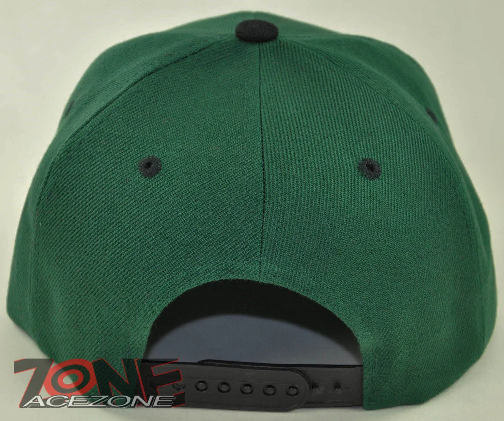 NEW! FLAT BILL SNAPBACK BALL SPORT CAP HAT GREEN BLACK