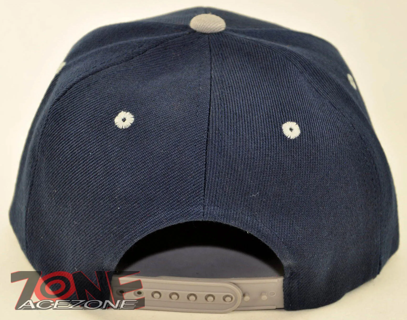 NEW! FLAT BILL SNAPBACK BALL SPORT CAP HAT NAVY GRAY