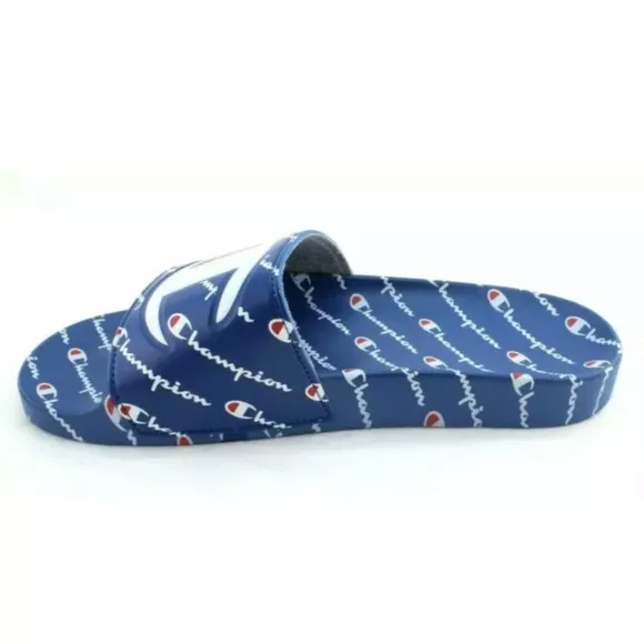 NWT CHAMPION IPO Repeat Royal / Royal Colors Slide