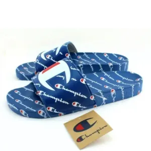 NWT CHAMPION IPO Repeat Royal / Royal Colors Slide