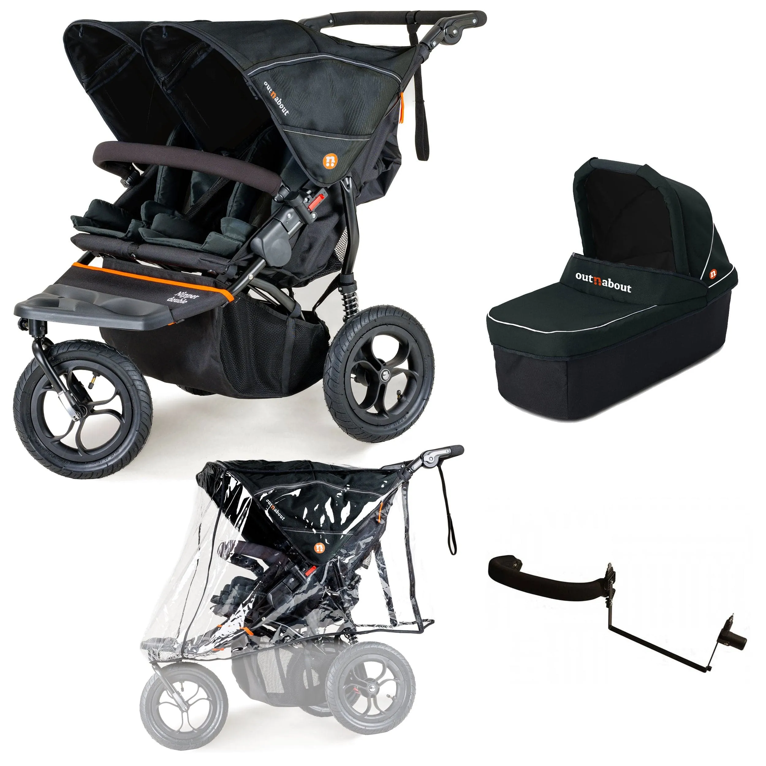 Out n About Nipper Double Duo Starter Kit in Forest Black