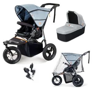 Out n About Nipper Single Starter Bundle in Rock Salt Grey