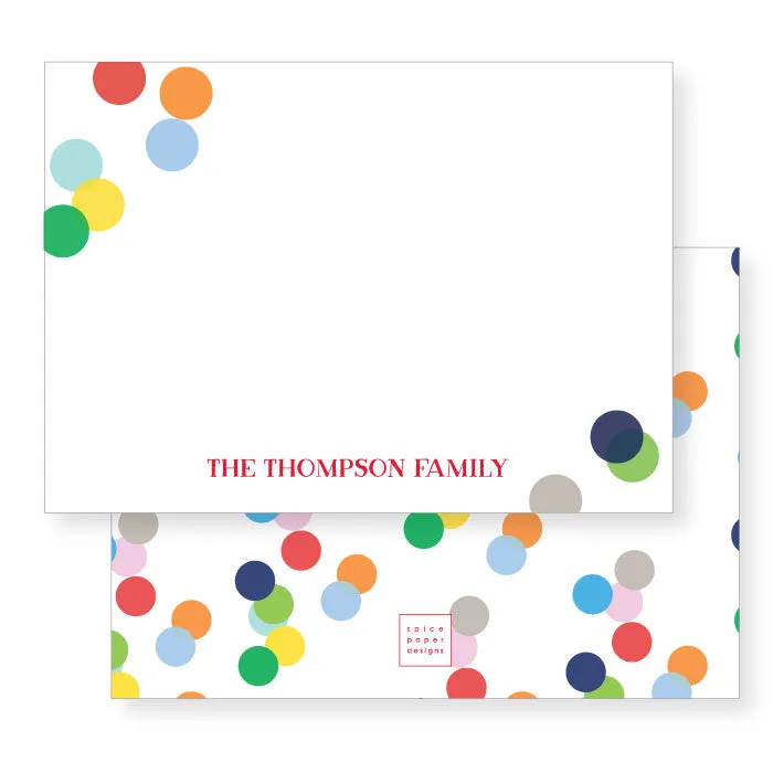 Petite Notecard, personalized | Confetti