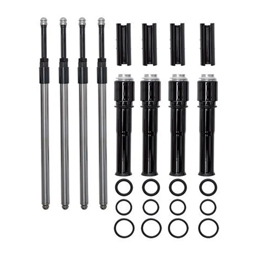 Quickee Pushrods with Gloss Black Covers for 1999-2017 bt Models, except 2017 Touring