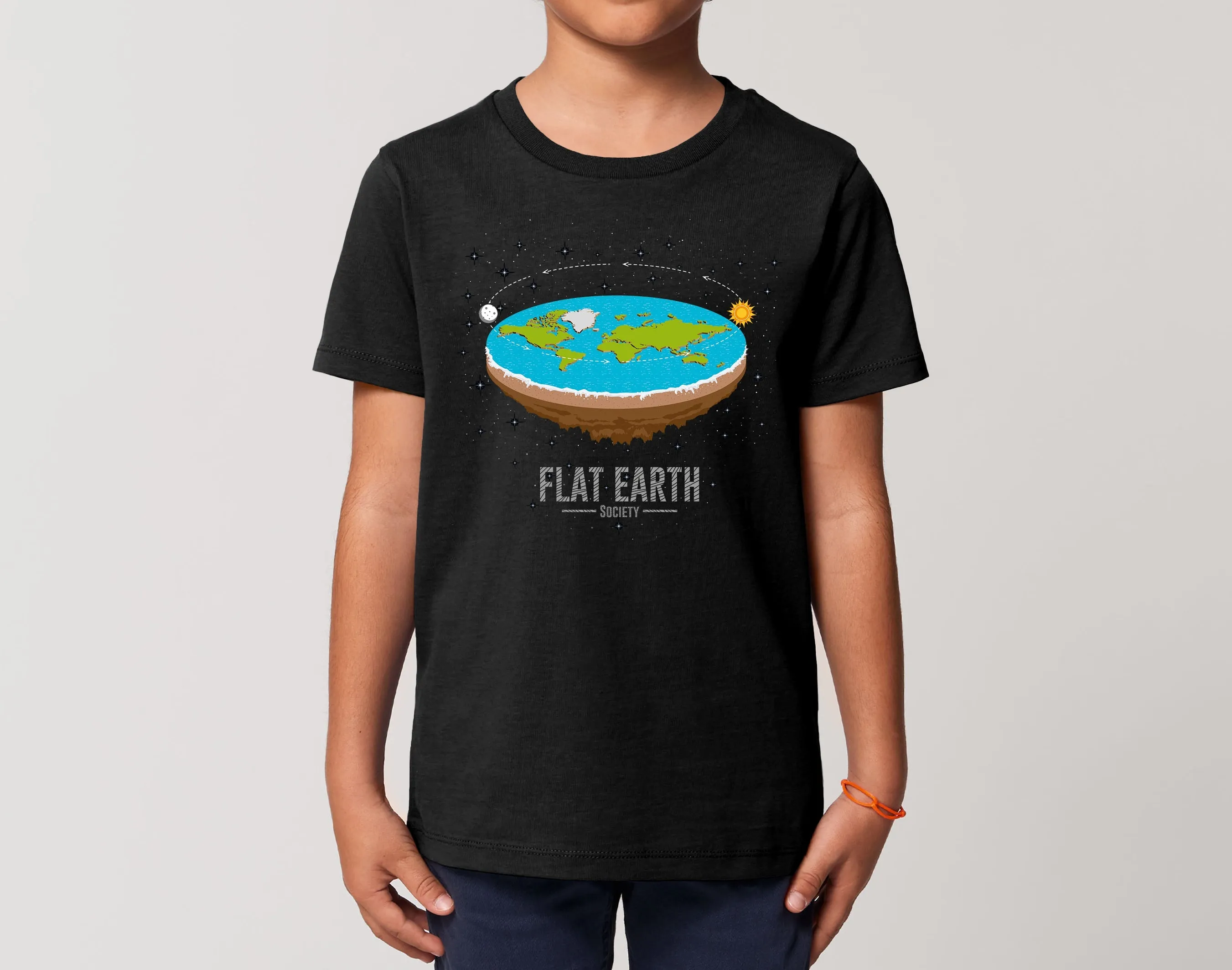 Reality Glitch Flat Earth Society Kids T-Shirt