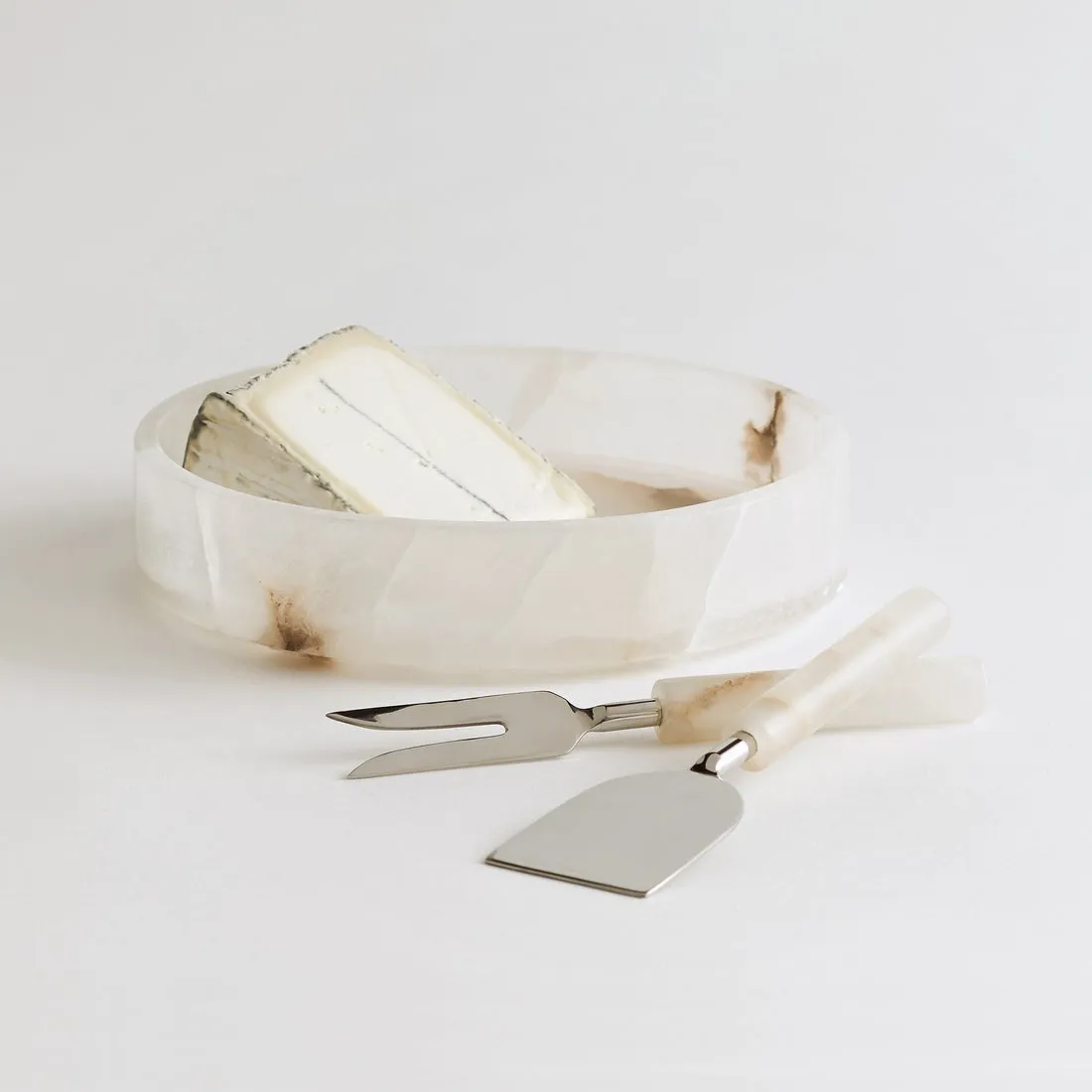 Rolled Alabaster Cheese Tools