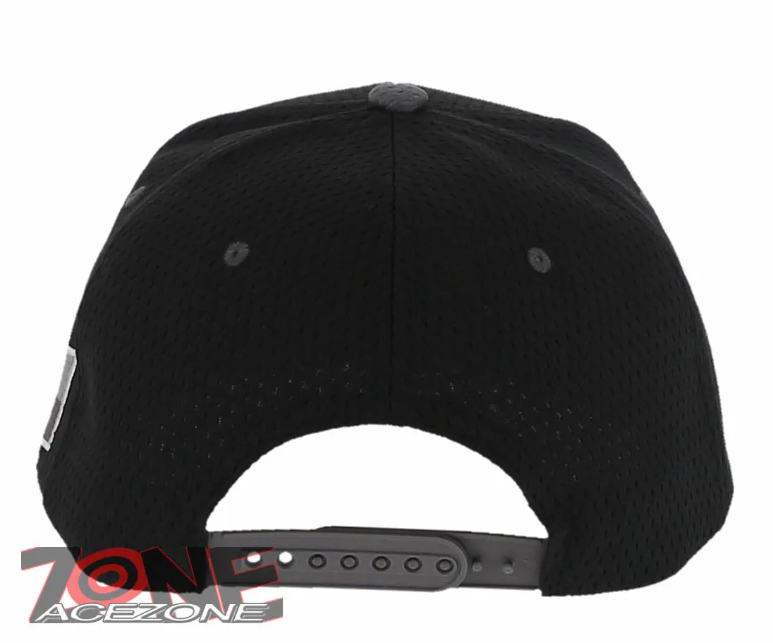 ROLLING STONE TEXAS TONGUE FLAG FLAT BILL SNAPBACK BASEBALL CAP HAT BLACK GRAY