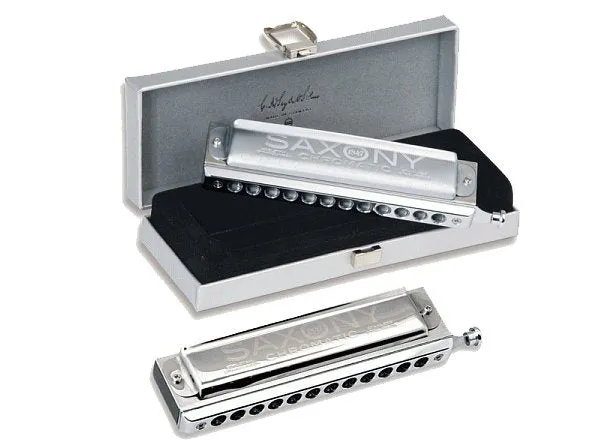 Seydel SAXONY Chromatic Solo Tuning Chromatic Harmonica (Shiny Cover)