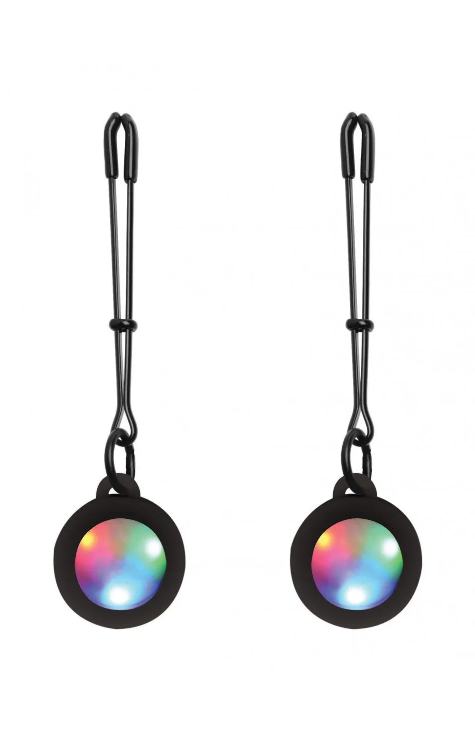 Silicone Light Up Tweezer Nipple Clamps ~ Nipple Charm