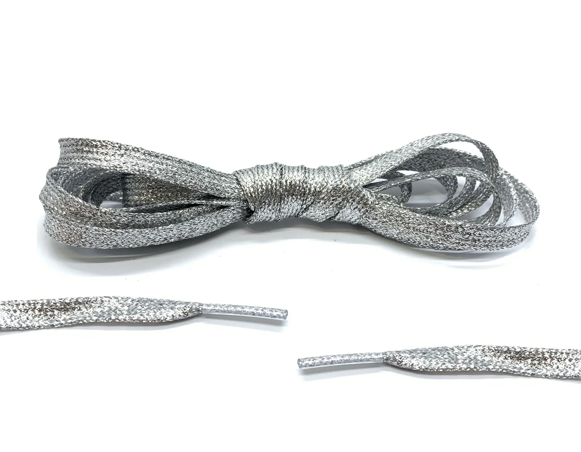 Silver Metallic Laces