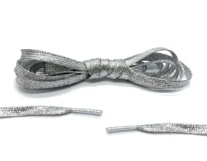Silver Metallic Laces