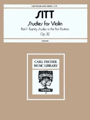 Sitt Studies for Violin - Part 1 - Twenty Studies in the First Position Op.32