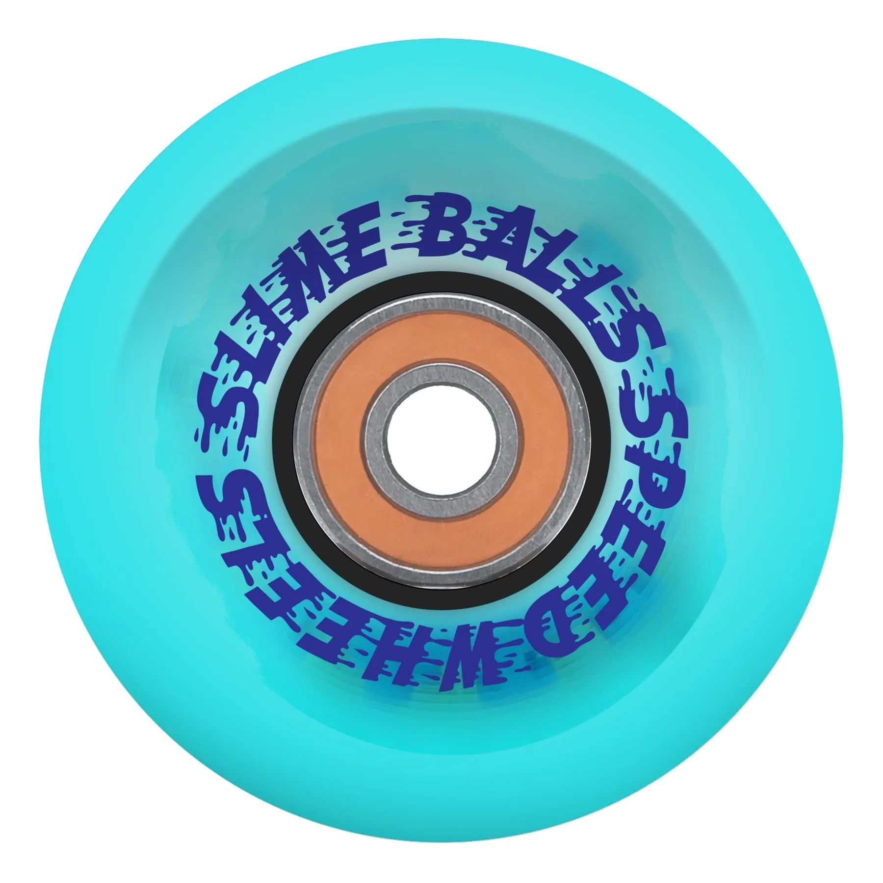 SLIME BALLS OG SLIME CHOME LIGHT UPS TRANS BLUE 66MM 78A SKATEBOARD WHEELS