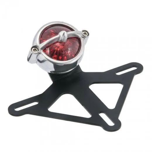 Steel License/Number Plate Bracket Insert Round Light