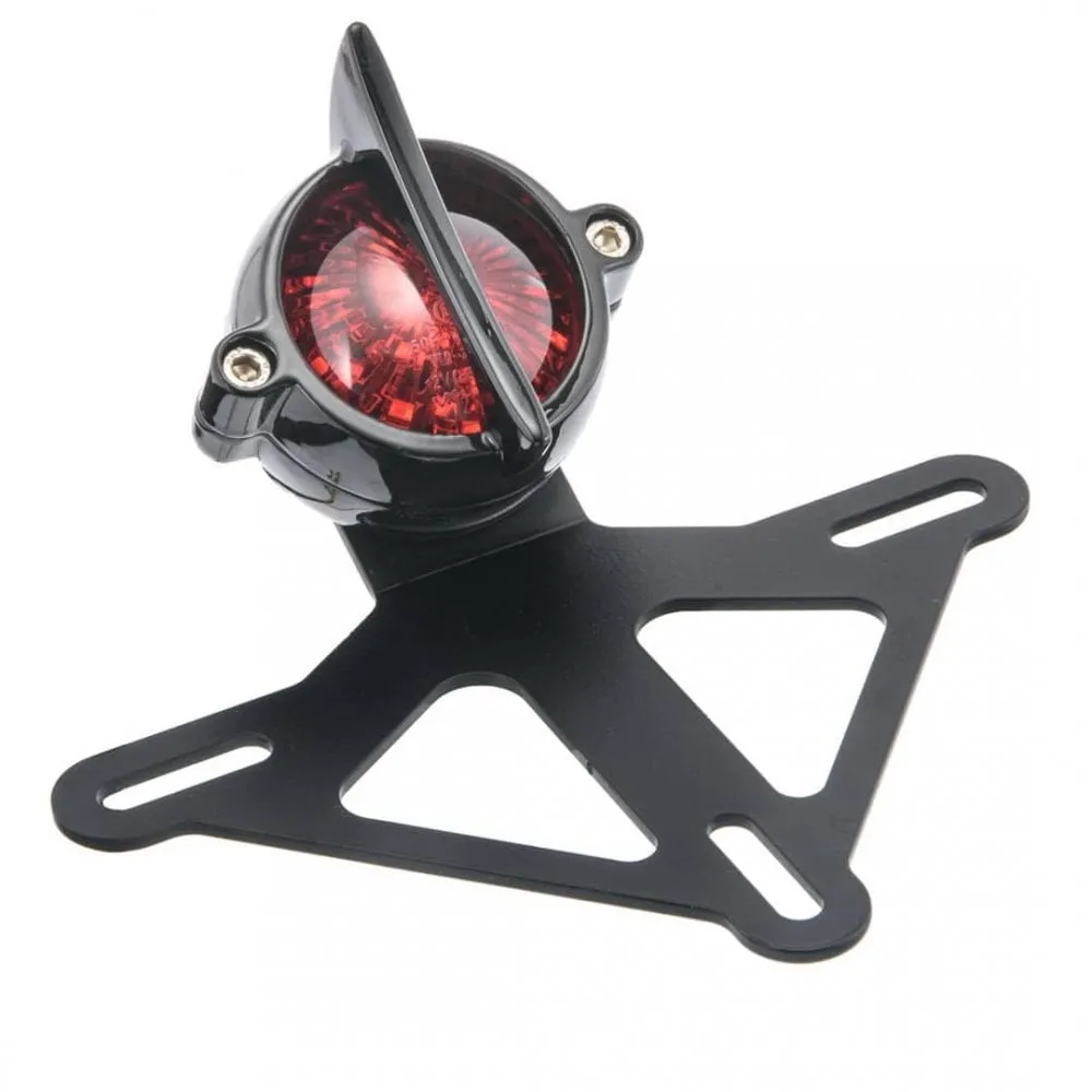 Steel License/Number Plate Bracket Insert Round Light