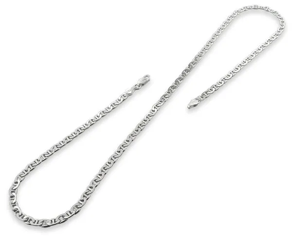 Sterling Silver Flat Marina Chain 4.0MM