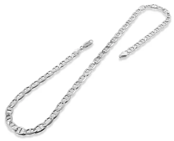 Sterling Silver Flat Marina Chain 4.5 MM