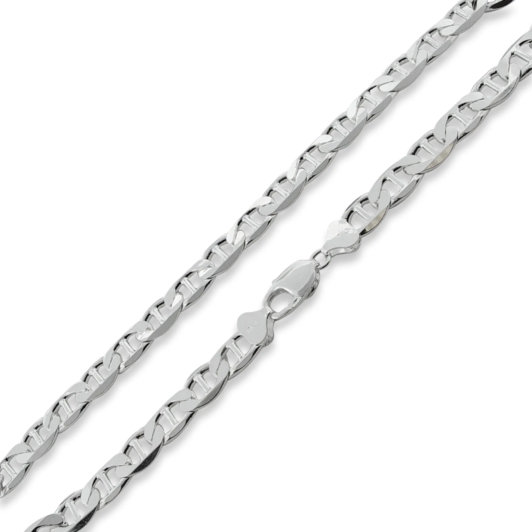 Sterling Silver Flat Marina Chain 9.5MM