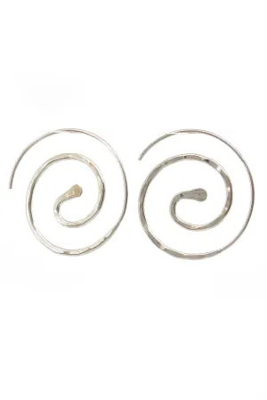 Sterling Silver Spiral Earrings