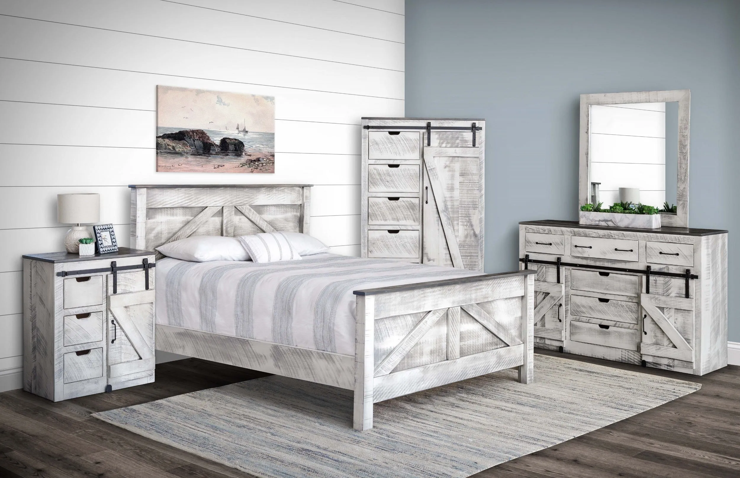 Tahoe - Barn Door Bedroom Armoire