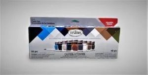 Testors Military Flat Enamel Paint Set (8 Colors & Thinner) 281230