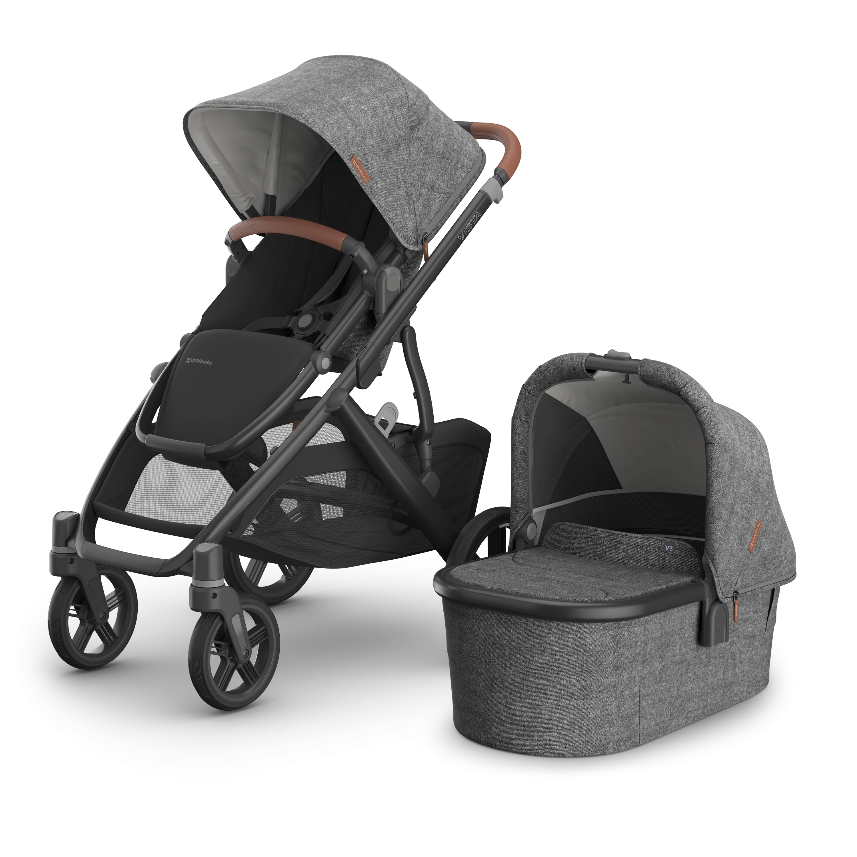 UPPAbaby Bassinet V3 (Greyson - Charcoal Melange)