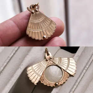Victorian Gold Fan Locket