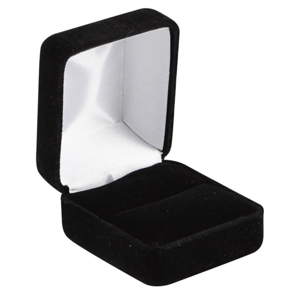WESTPORT Titanium Men's Ring With Beveled Edges And Red Opal Inlay - 8mm