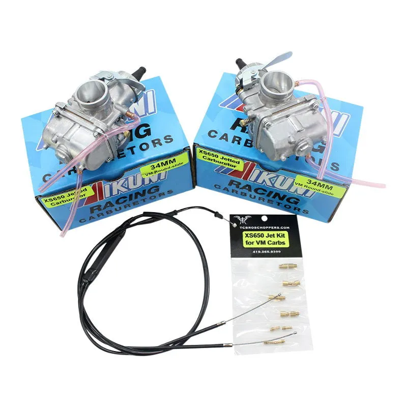 XS650 Mikuni VM Roundslide 34mm Performance Carb Kit Tuned By TC Bros.