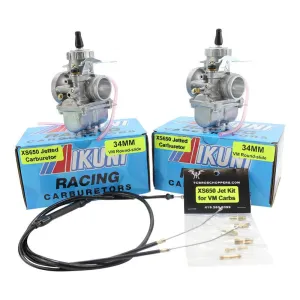 XS650 Mikuni VM Roundslide 34mm Performance Carb Kit Tuned By TC Bros.